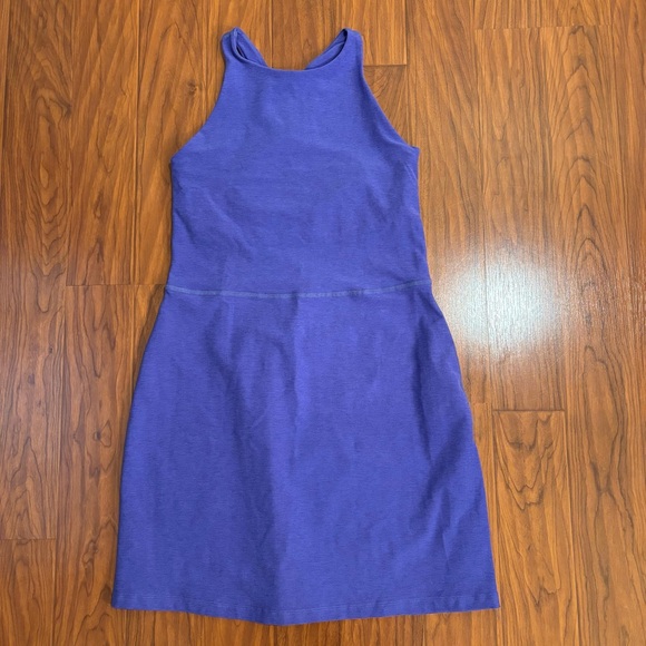 Beyond Yoga Spacedye Refocus Purple Mini Dress Womens Small Racerback Tennis - Picture 1 of 7